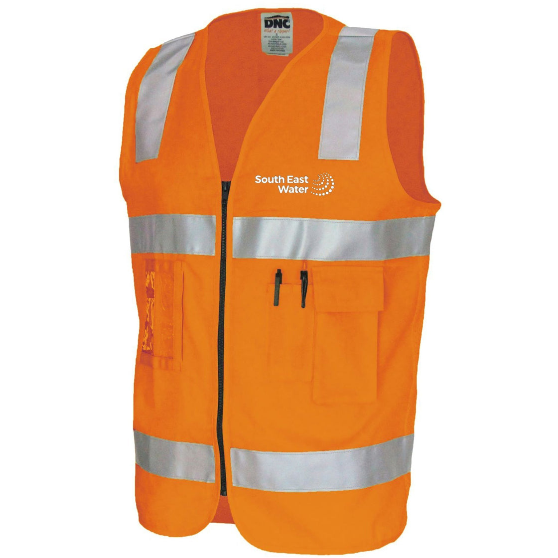 DAY/NIGHT COTTON SAFETY VEST - ORANGE