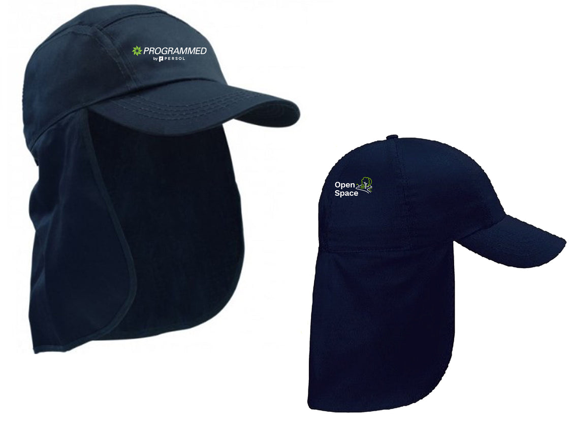 POLY COTTON LEGIONNAIRE HAT - NAVY