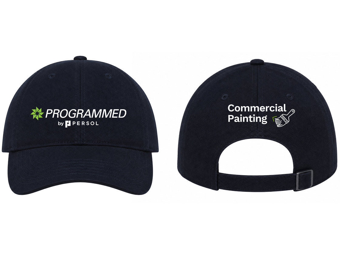 BRUSHED HEAVY COTTON HAT - NAVY