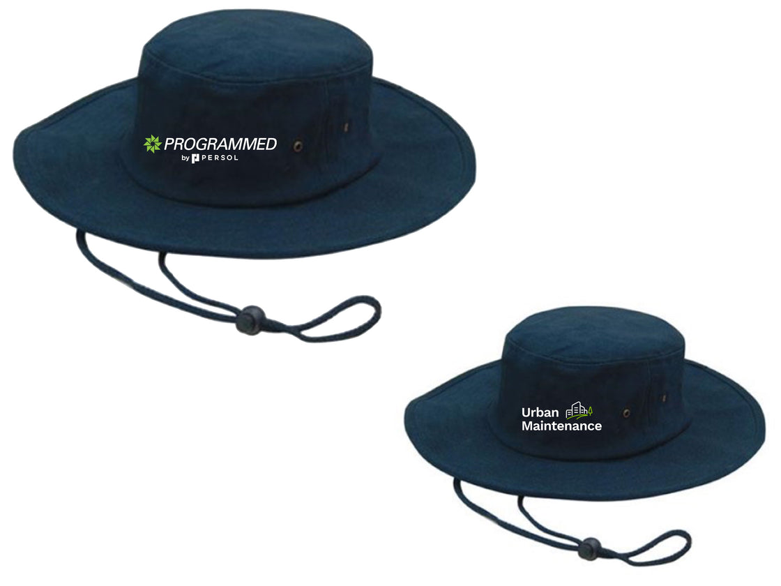 BRUSHED HEAVY COTTON HAT - NAVY