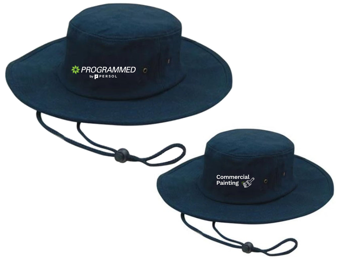 BRUSHED HEAVY COTTON HAT - NAVY