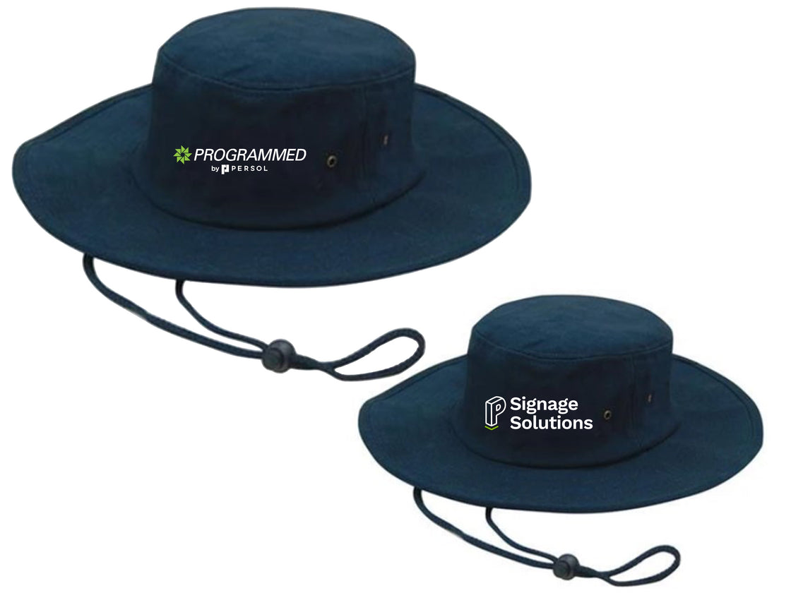 BRUSHED HEAVY COTTON HAT - NAVY