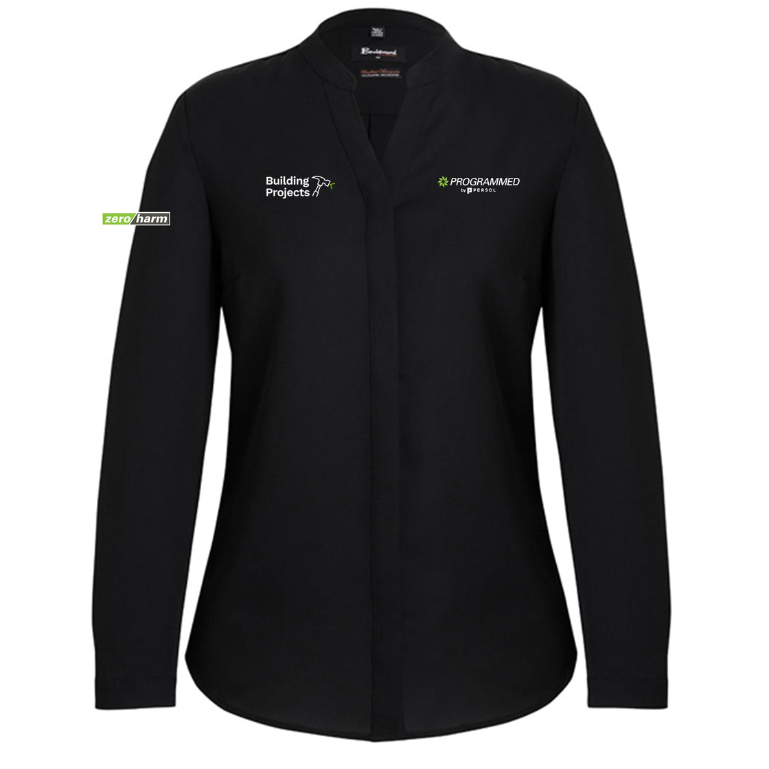 WOMENS JULIETTE LONG SLEEVE BLOUSE - BLACK