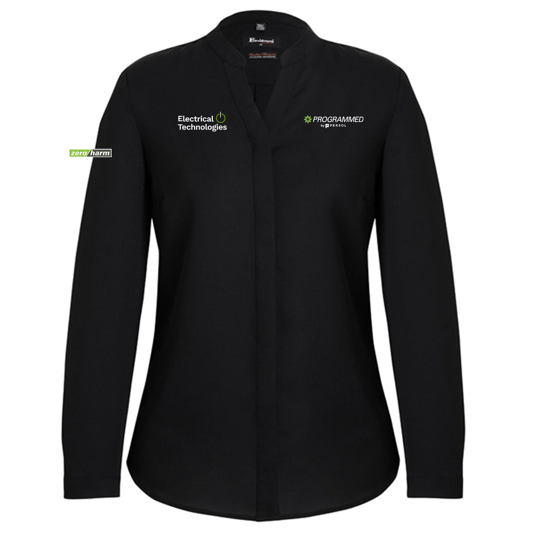 WOMENS JULIETTE LONG SLEEVE BLOUSE - BLACK