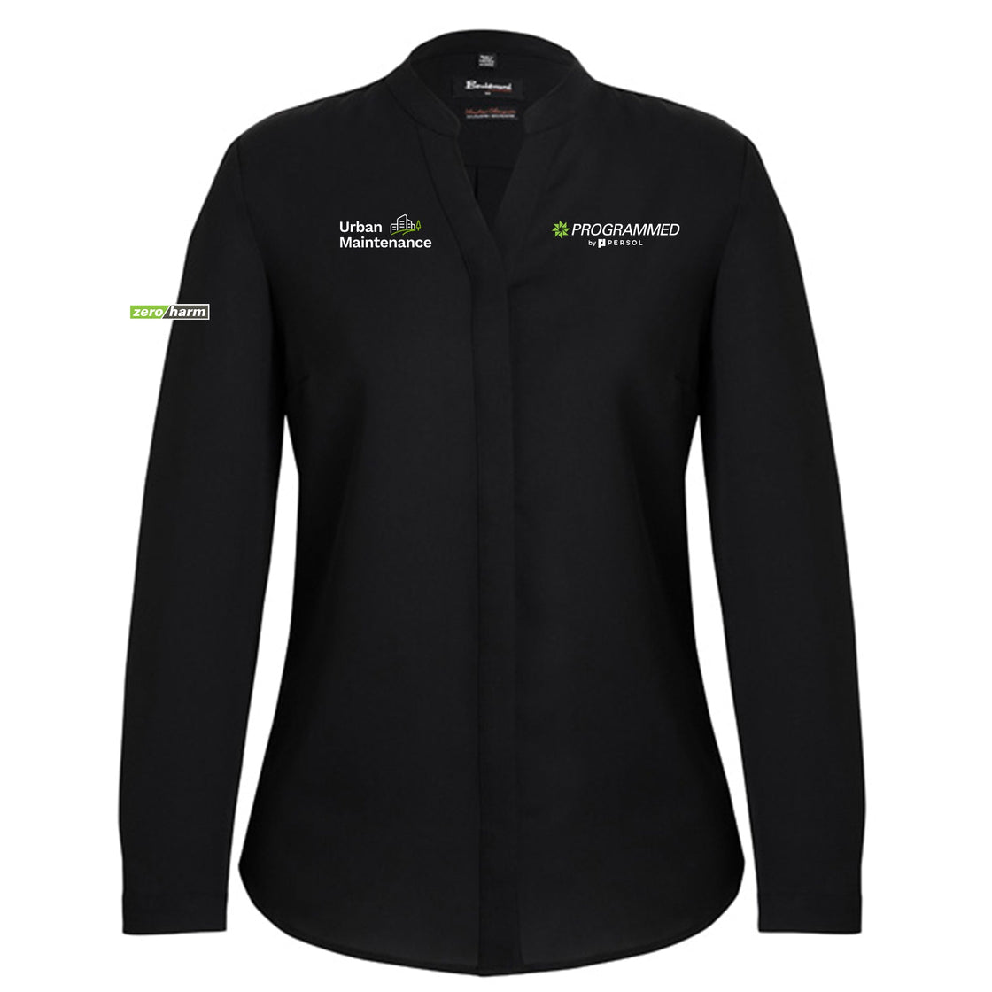 WOMENS JULIETTE LONG SLEEVE BLOUSE - BLACK