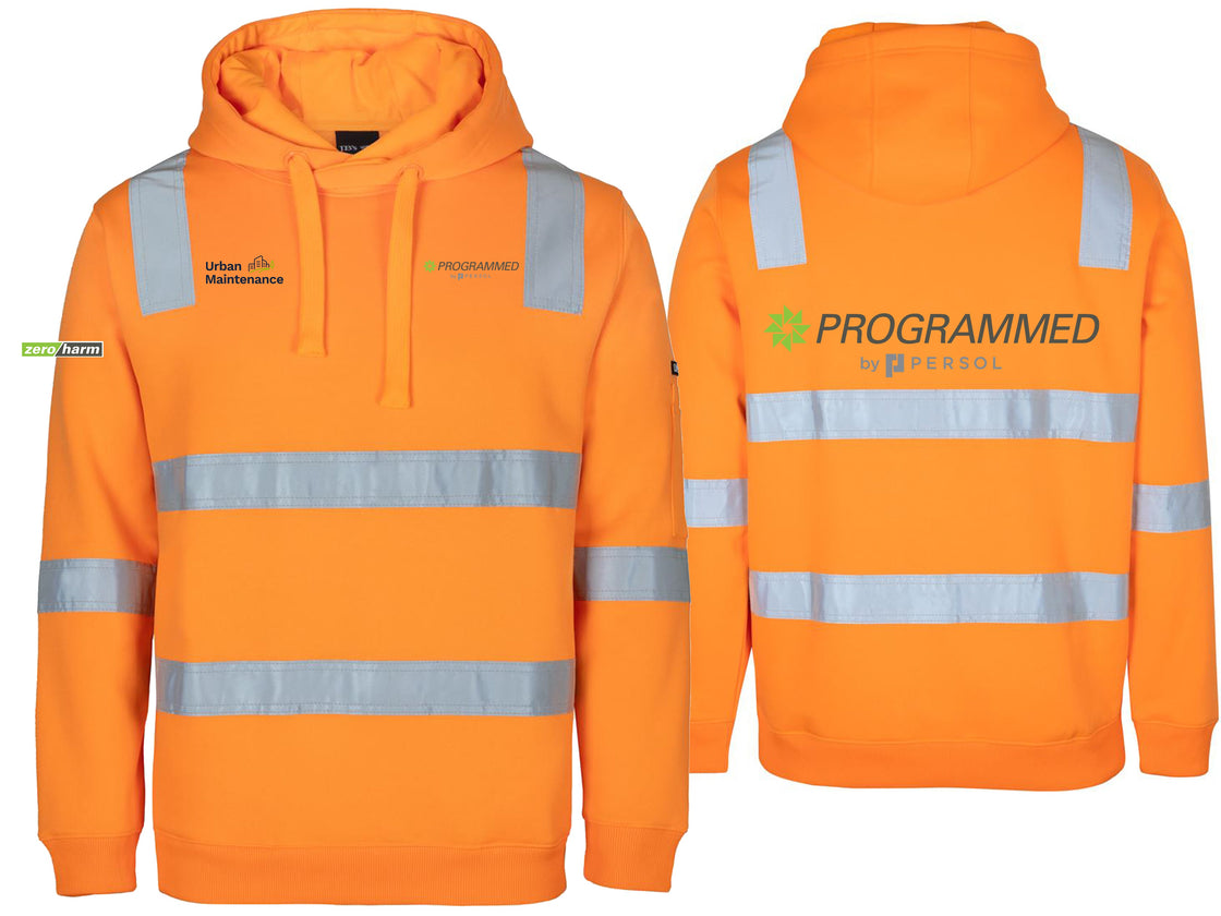 JB'S VIC RAIL (D+N) HOODIE- ORANGE