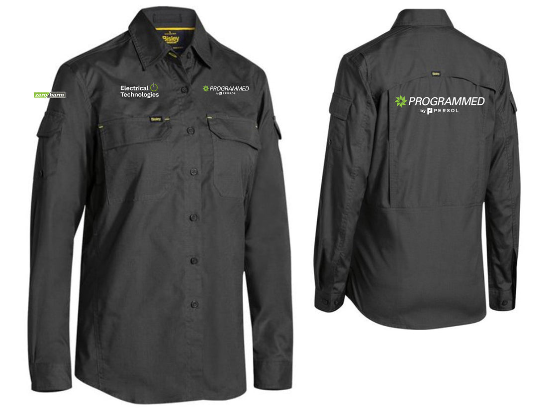WOMENS X AIRFLOW SHIRT - CHARCOAL