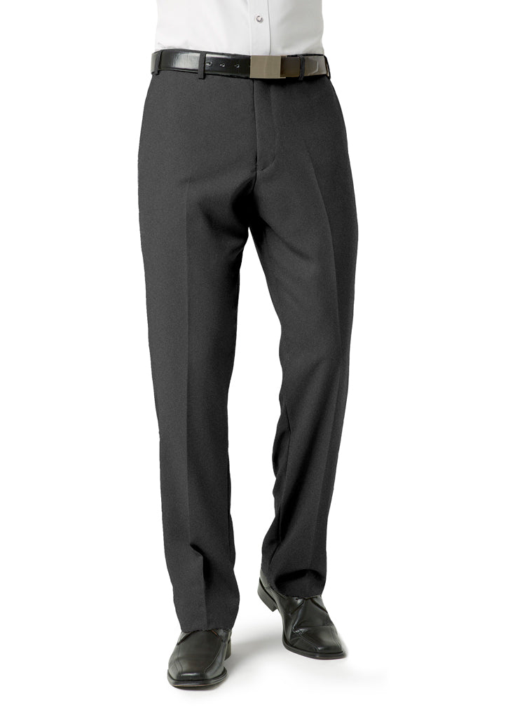 MENS CLASSIC FLAT FRONT PANT - CHARCOAL