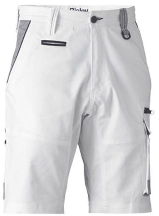 PAINTERS CONTRAST CARGO SHORT - WHITE