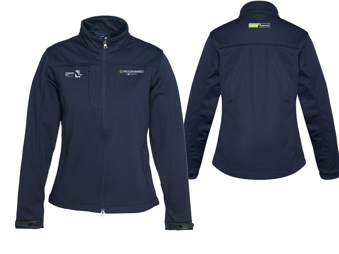 WOMENS SOFTSHELL JACKET - NAVY