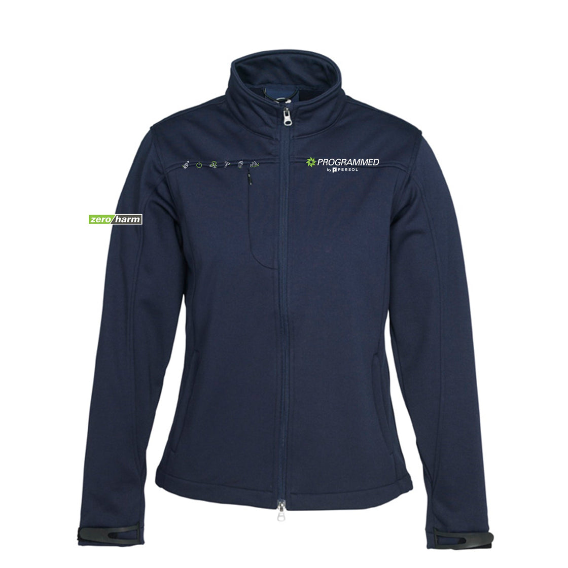 WOMENS SOFTSHELL JACKET - NAVY