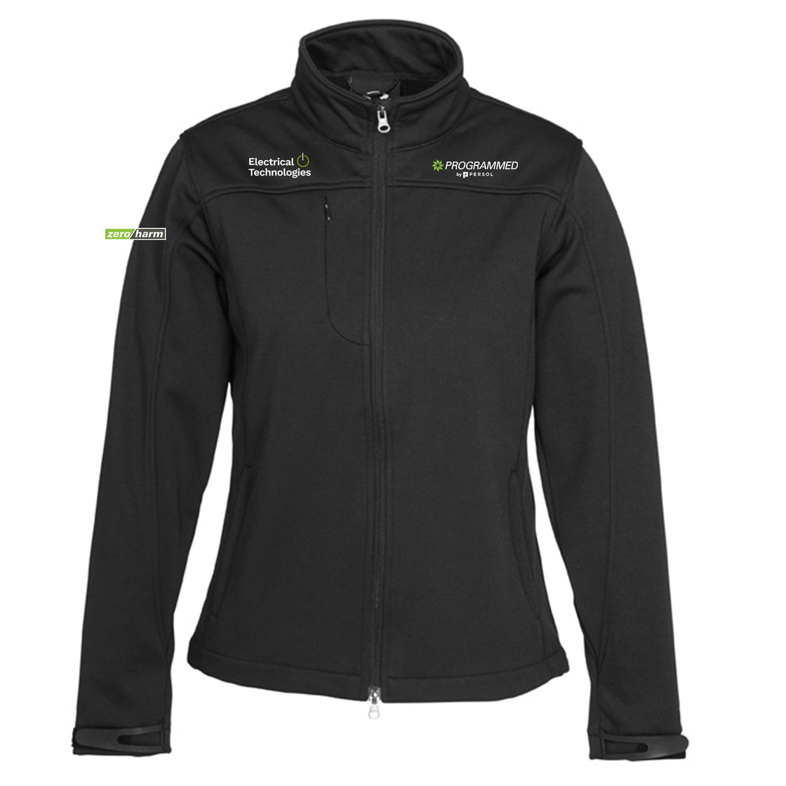 LADIES SOFT SHELL JACKET - BLACK