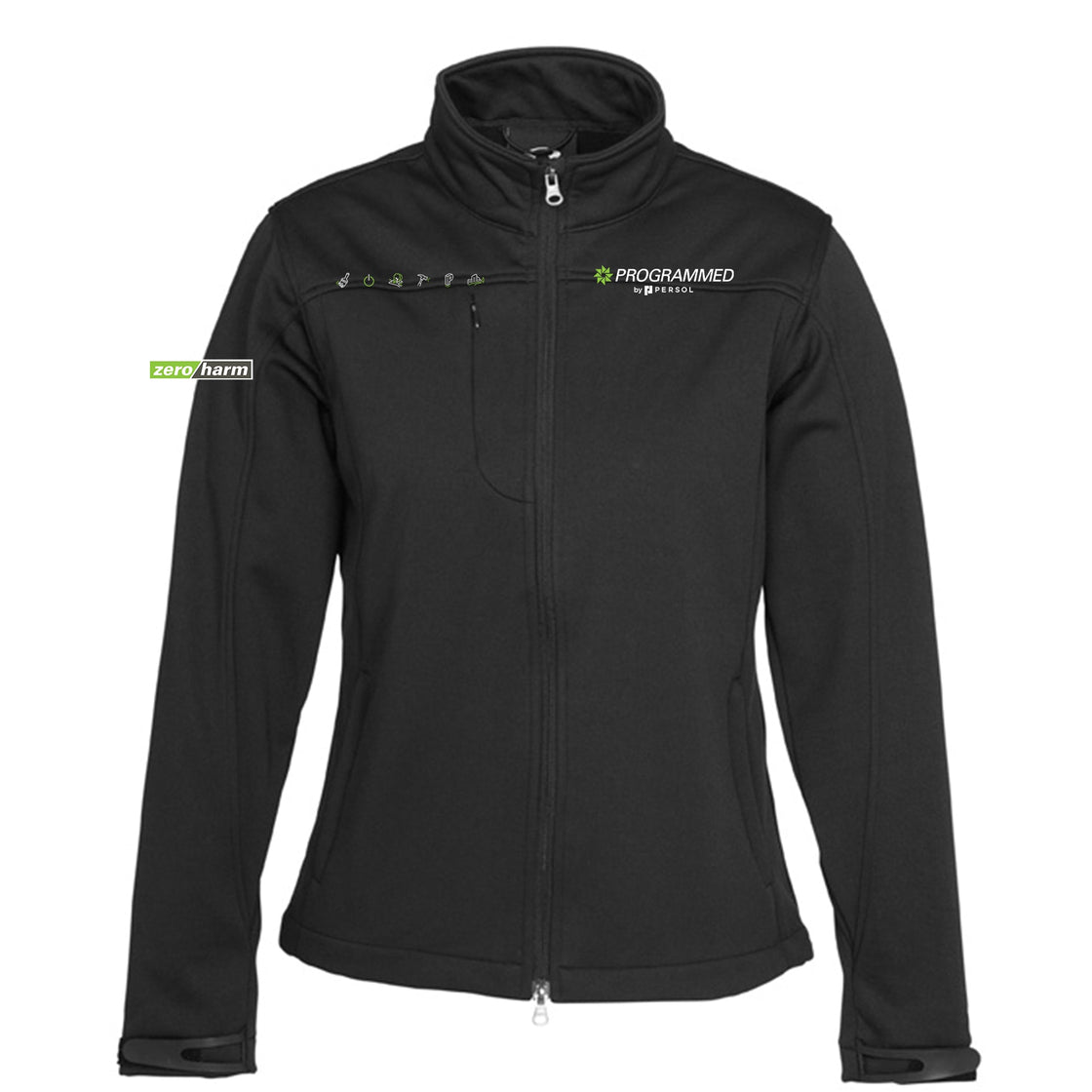 WOMENS SOFTSHELL JACKET - BLACK