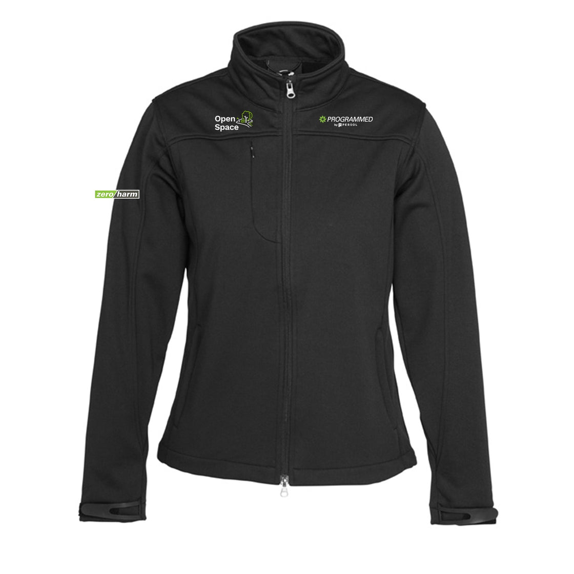WOMENS SOFTSHELL JACKET - BLACK