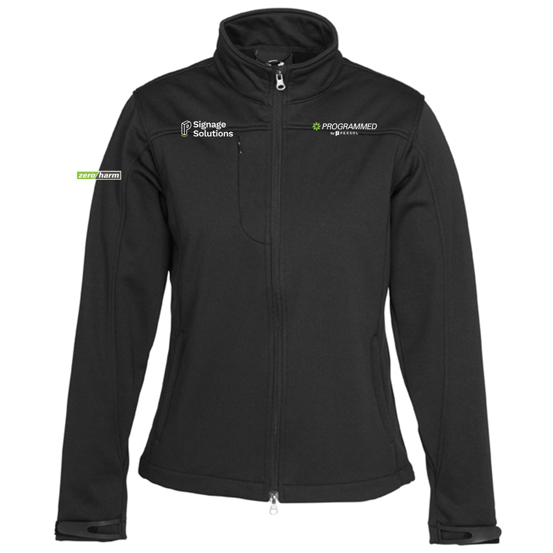WOMENS SOFTSHELL JACKET - BLACK