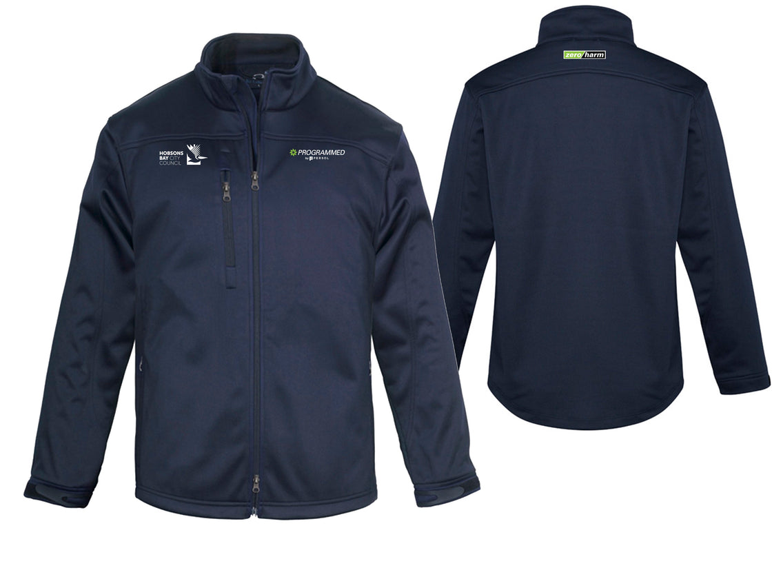 MENS SOFTSHELL JACKET - NAVY