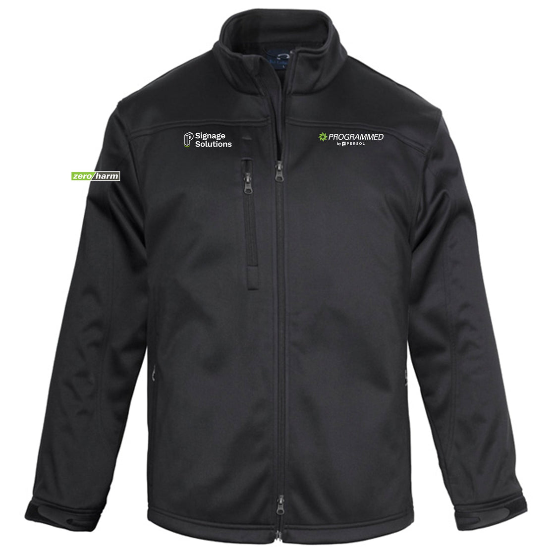 MENS SOFTSHELL JACKET - BLACK