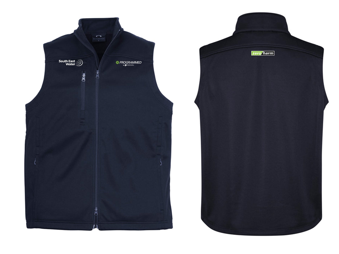 MENS SOFTSHELL VEST - NAVY