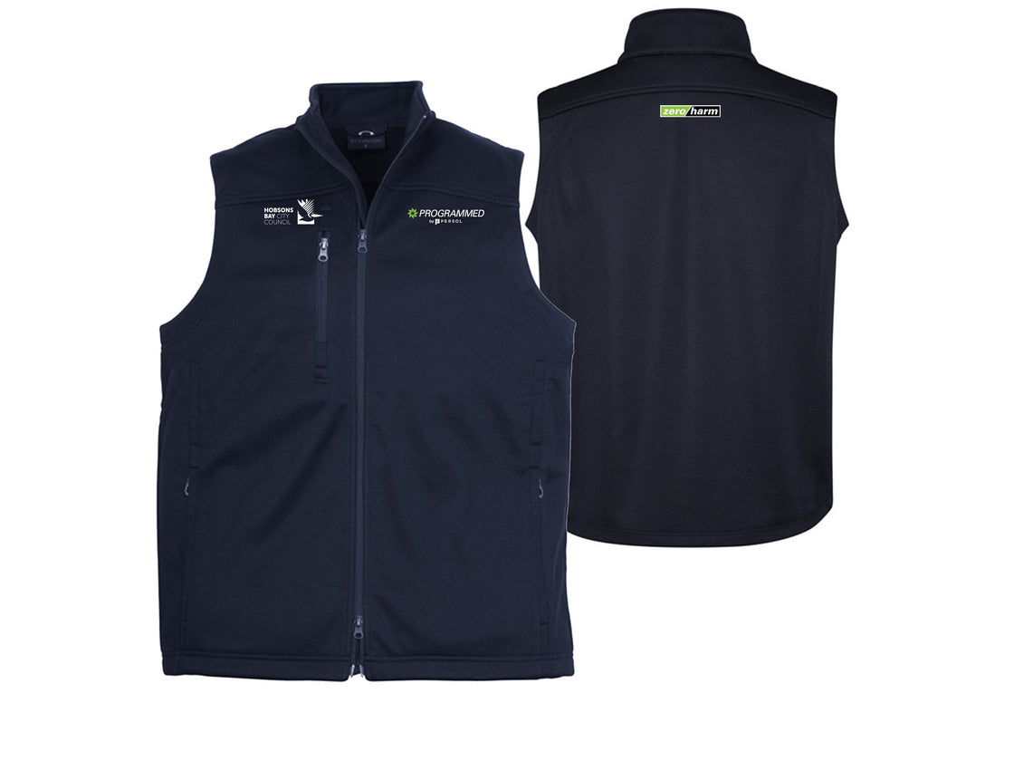 MENS SOFTSHELL VEST - NAVY