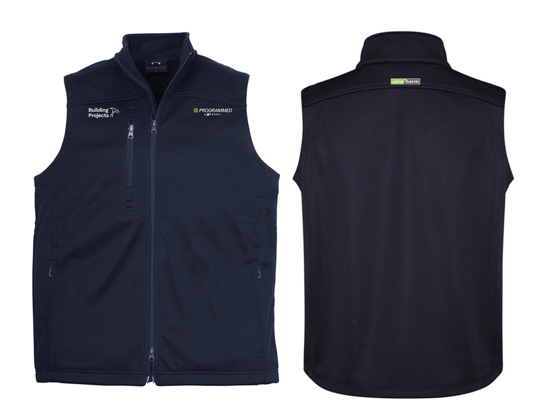 MENS SOFTSHELL VEST - NAVY