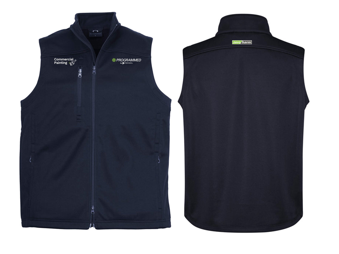 MENS SOFTSHELL VEST - NAVY