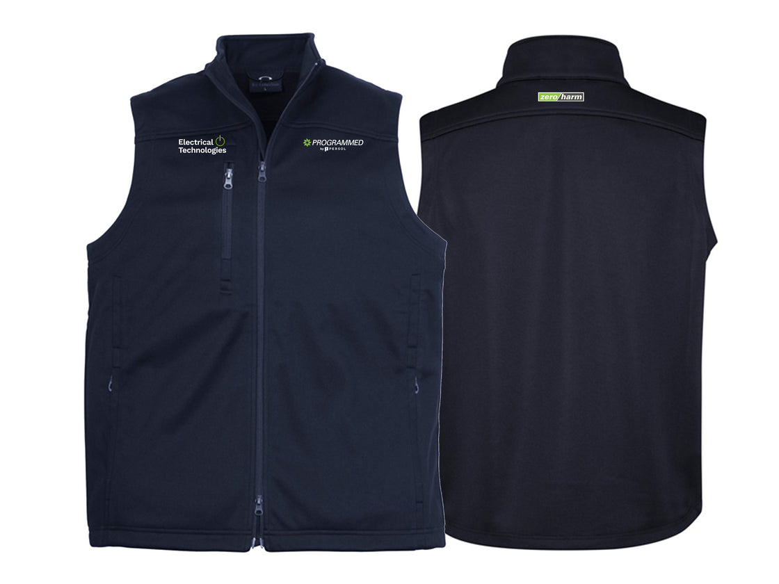 MENS SOFTSHELL VEST - NAVY