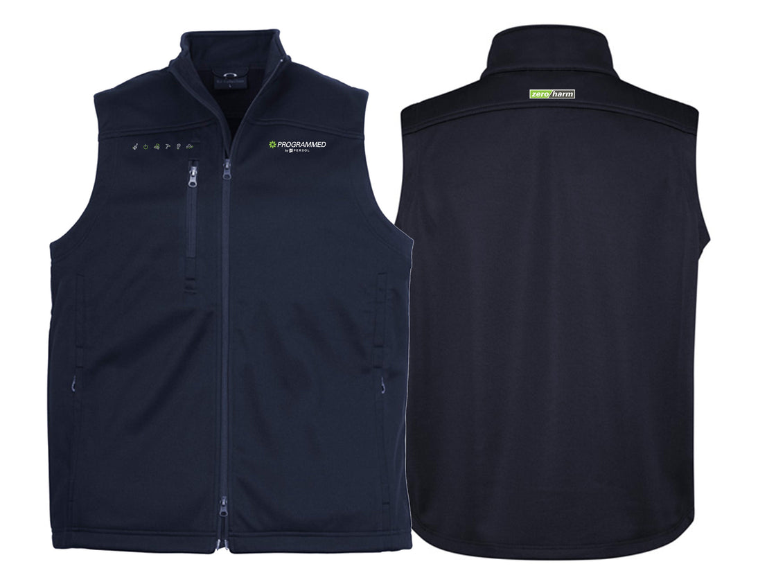 MENS SOFTSHELL VEST - NAVY