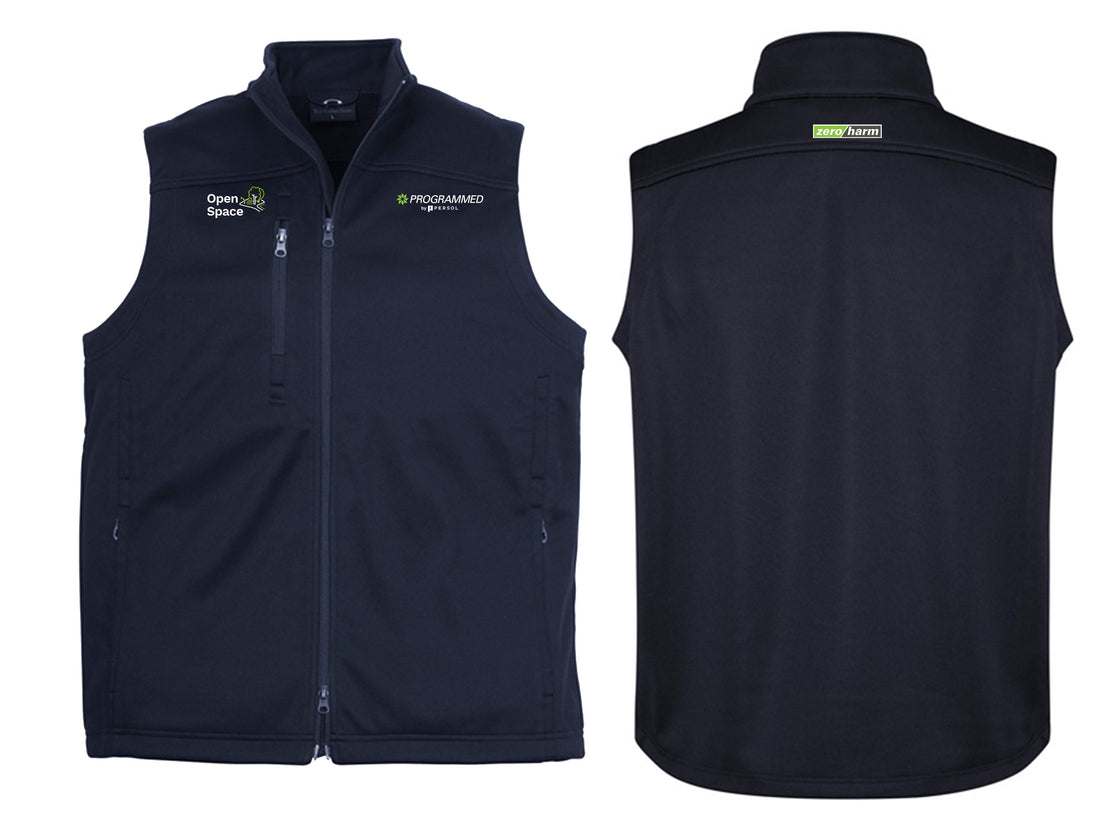 MENS SOFTSHELL VEST - NAVY