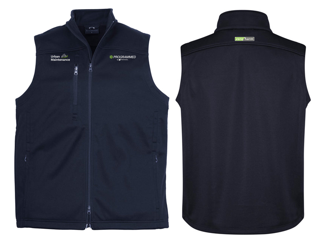 MENS SOFTSHELL VEST - NAVY