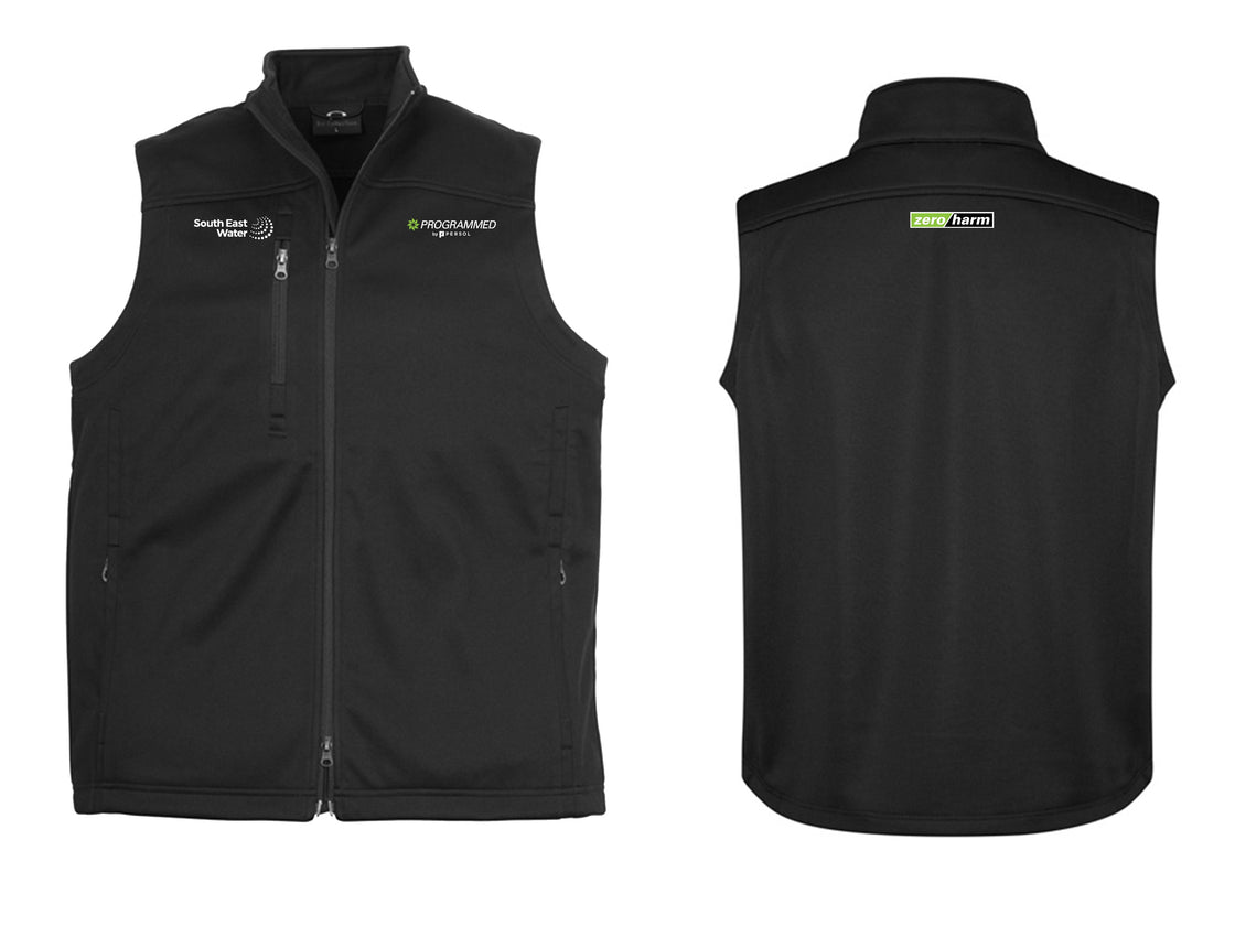 MENS SOFTSHELL VEST - BLACK