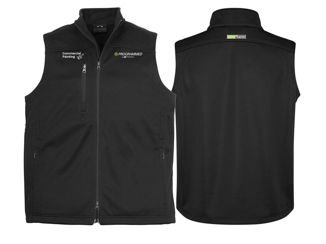 MENS SOFTSHELL VEST - BLACK