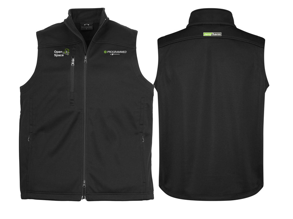 MENS SOFTSHELL VEST - BLACK