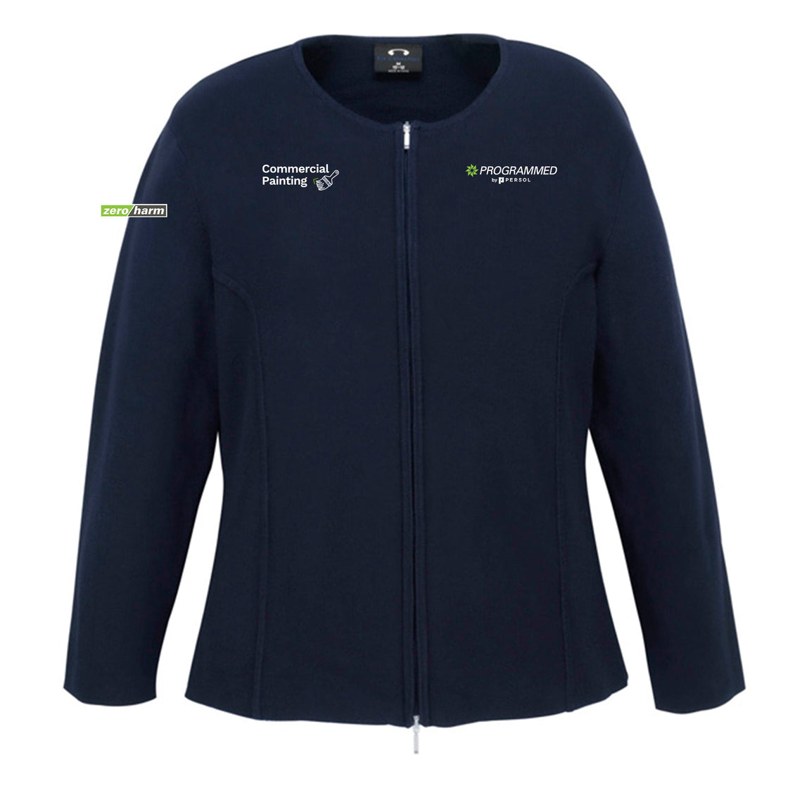 WOMENS 2-WAY ZIP CARDIGAN - NAVY