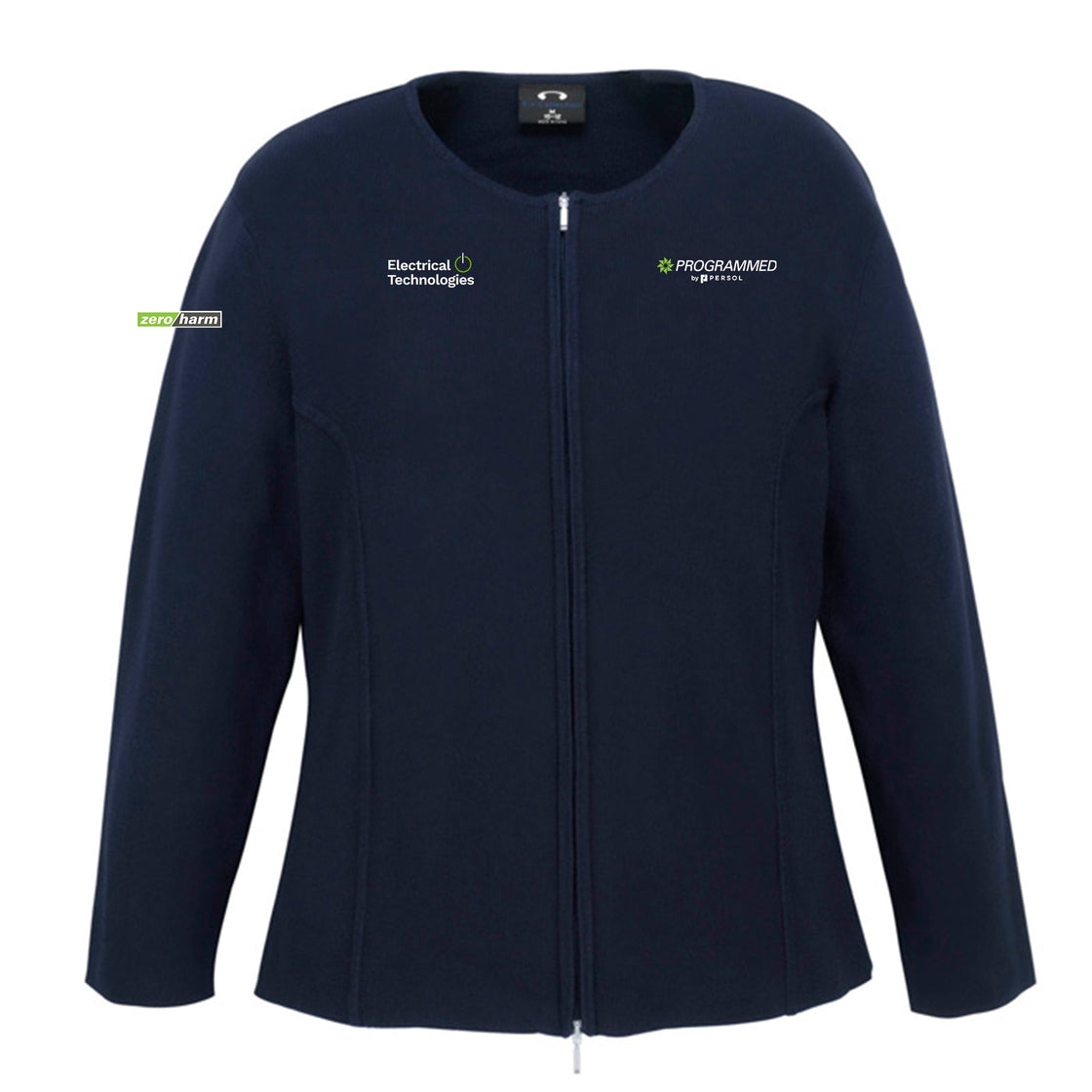 WOMENS 2-WAY ZIP CARDIGAN - NAVY