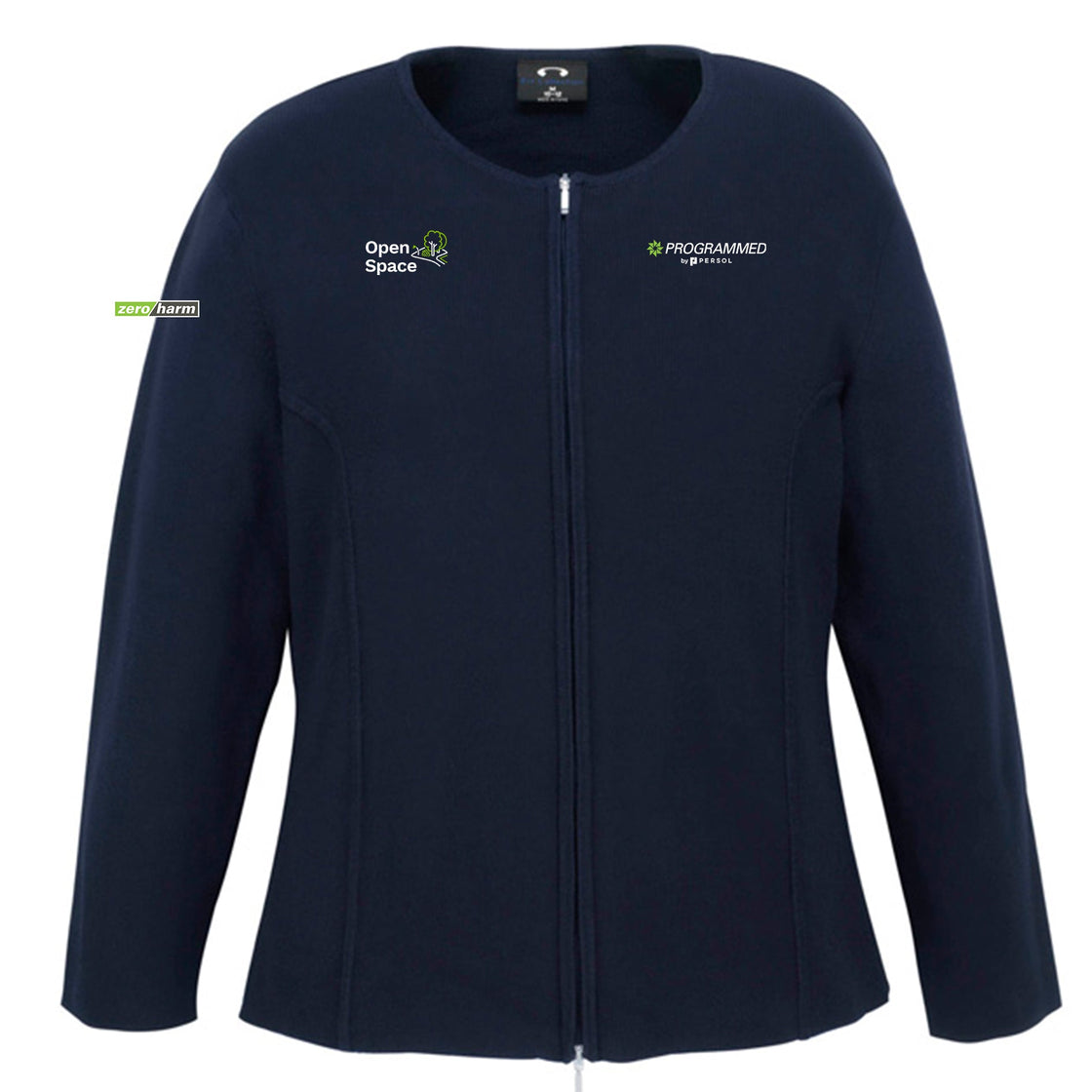 WOMENS 2-WAY ZIP CARDIGAN - NAVY