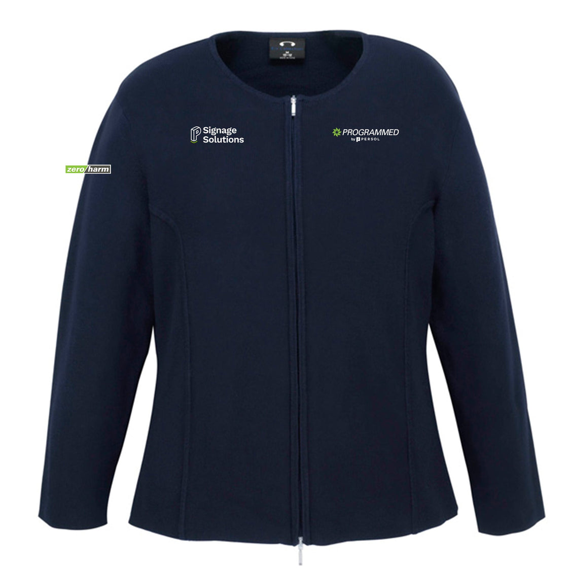 WOMENS 2-WAY ZIP CARDIGAN - NAVY