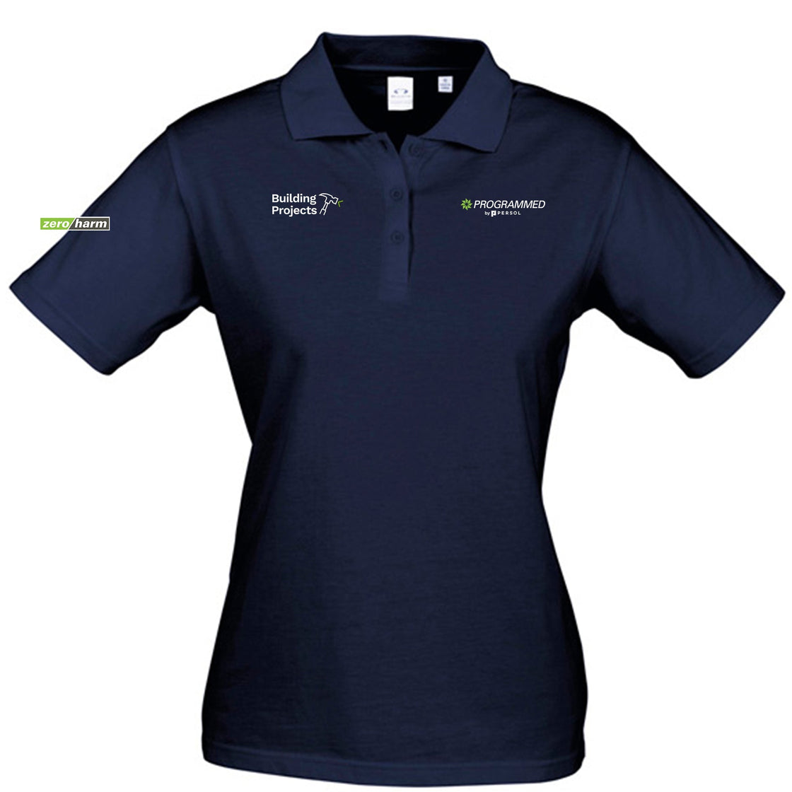 WOMENS ICE SHORT SLEEVE POLO - NAVY