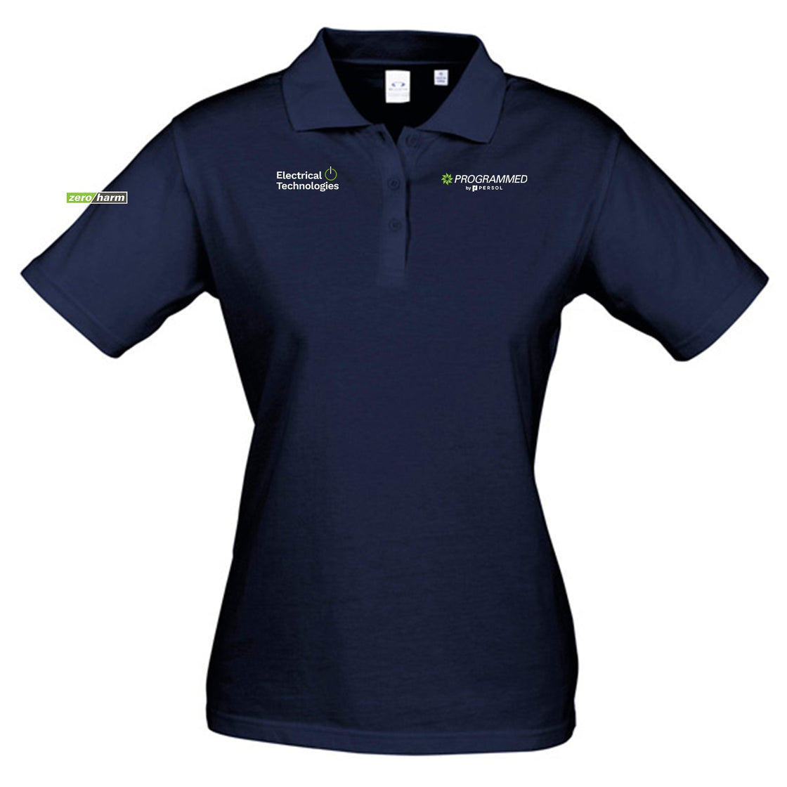 WOMENS ICE SHORT SLEEVE POLO - NAVY