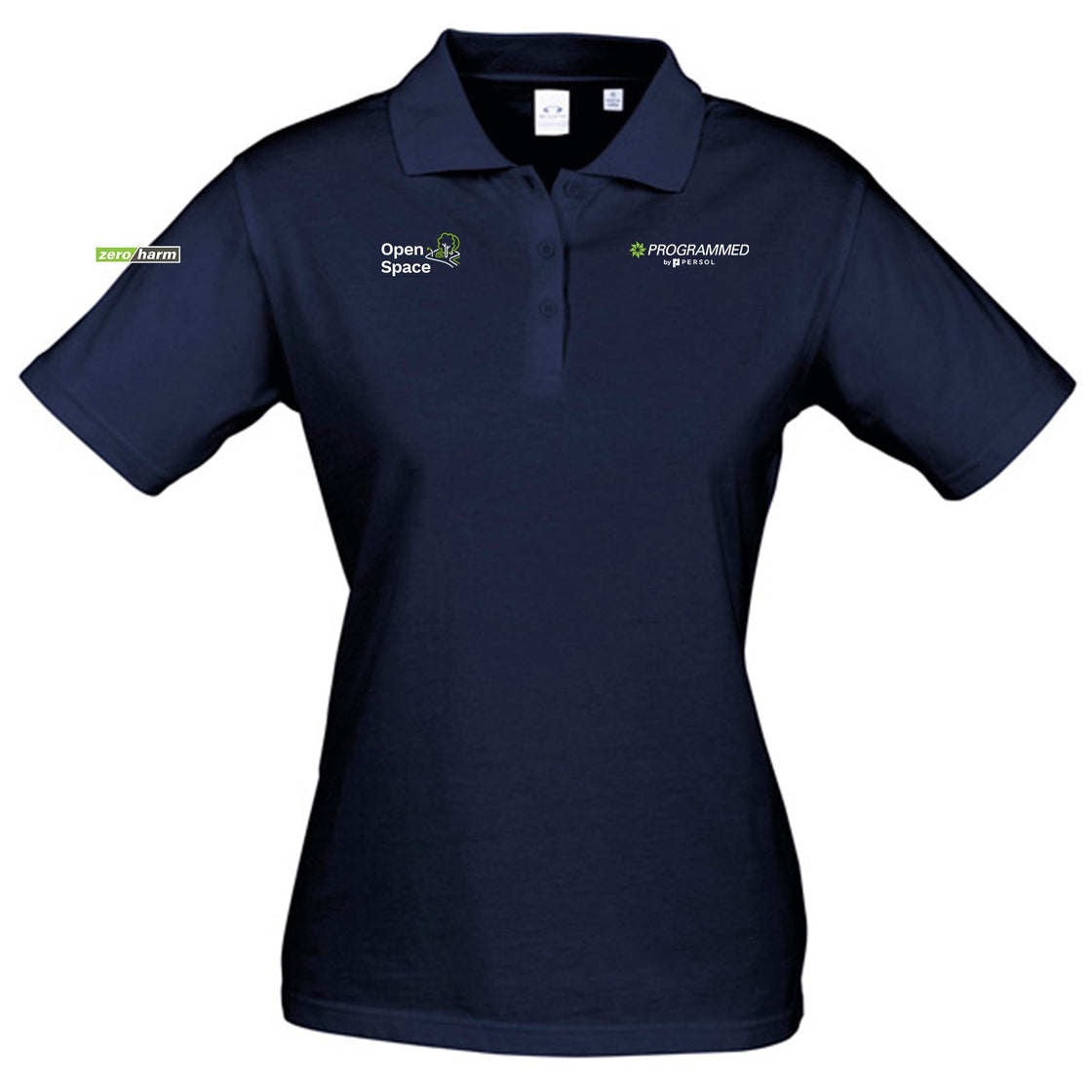 WOMENS ICE SHORT SLEEVE POLO - NAVY