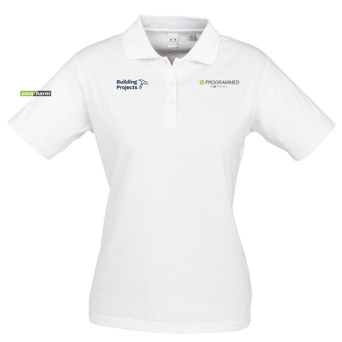 WOMENS ICE SHORT SLEEVE POLO - WHITE