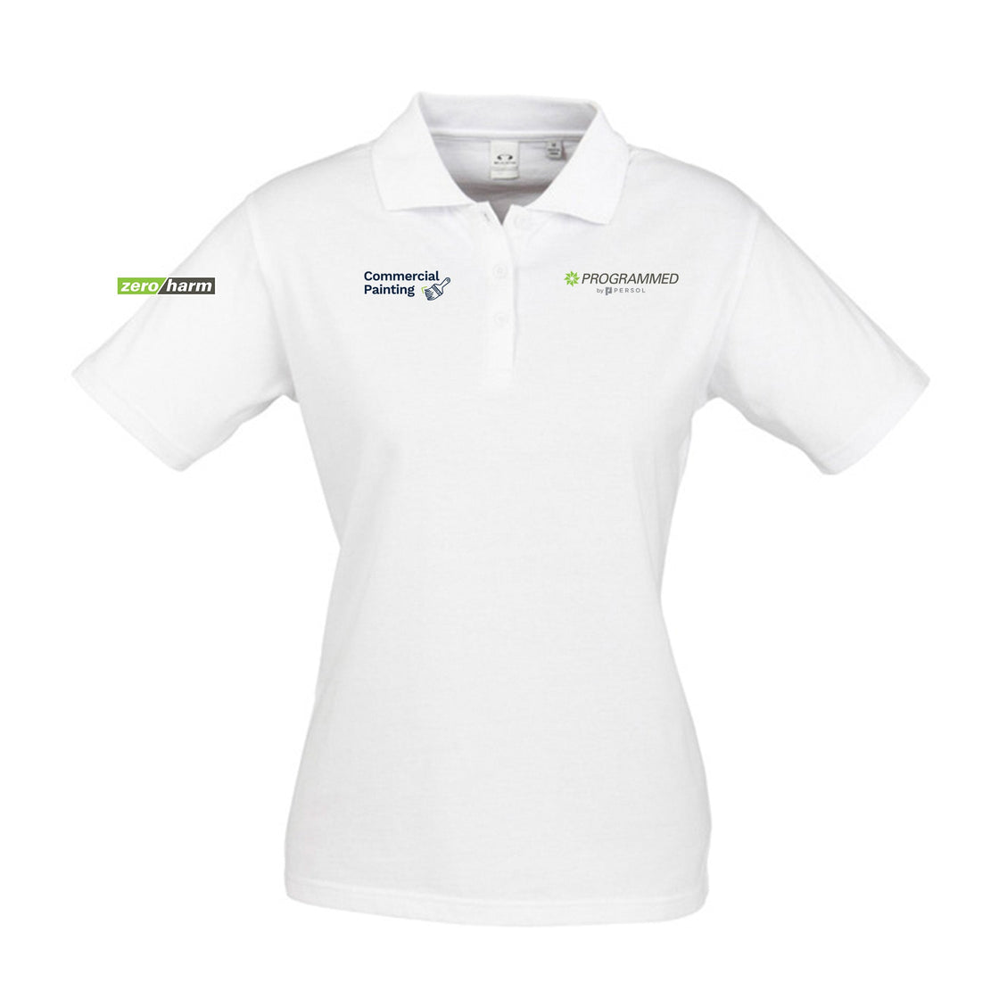 WOMENS ICE SHORT SLEEVE POLO - WHITE