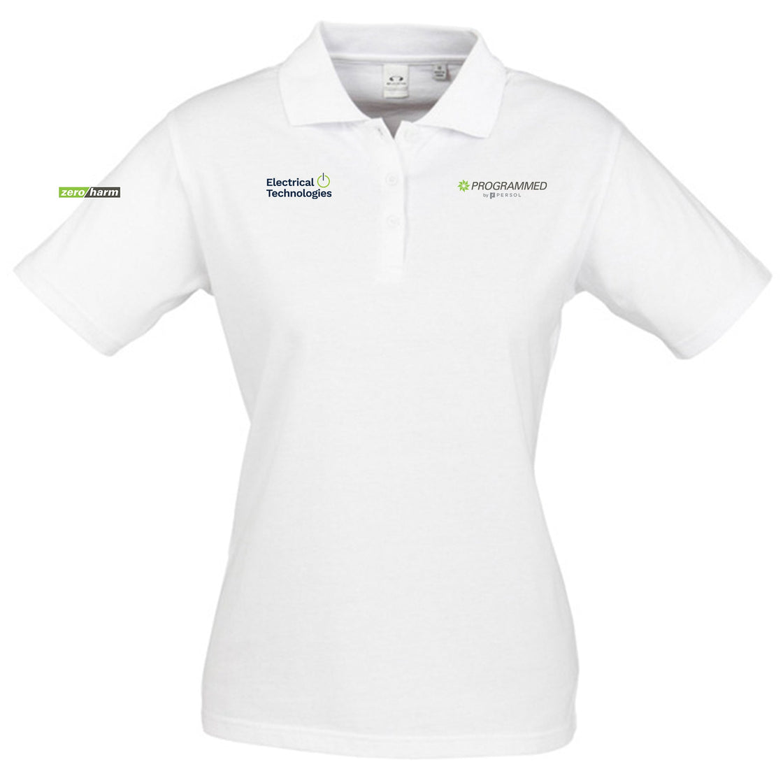 WOMENS ICE SHORT SLEEVE POLO - WHITE