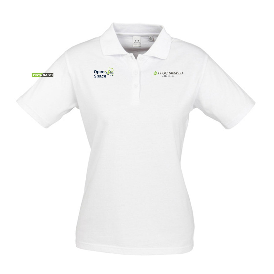 WOMENS ICE SHORT SLEEVE POLO - WHITE