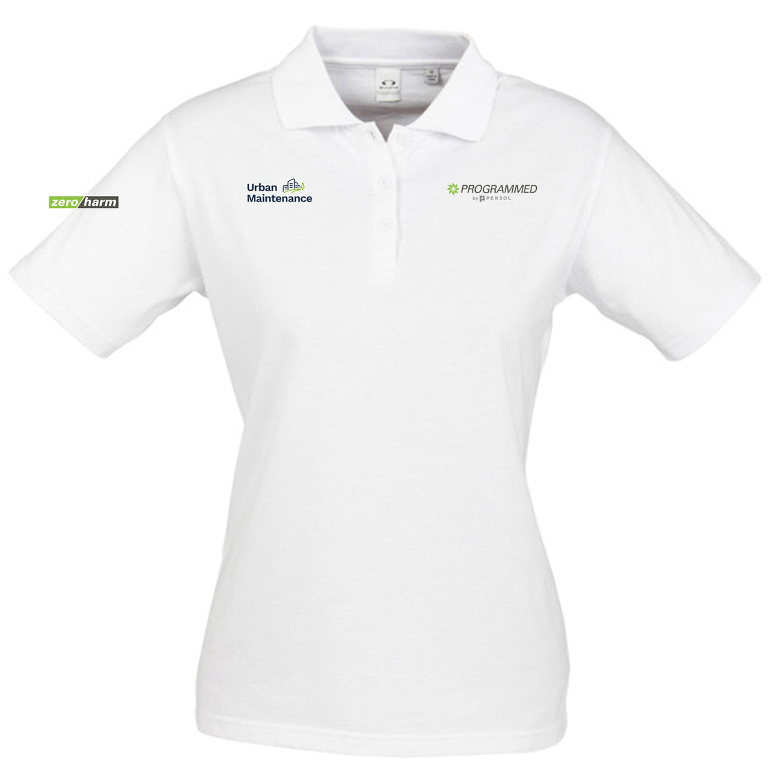 WOMENS ICE SHORT SLEEVE POLO - WHITE