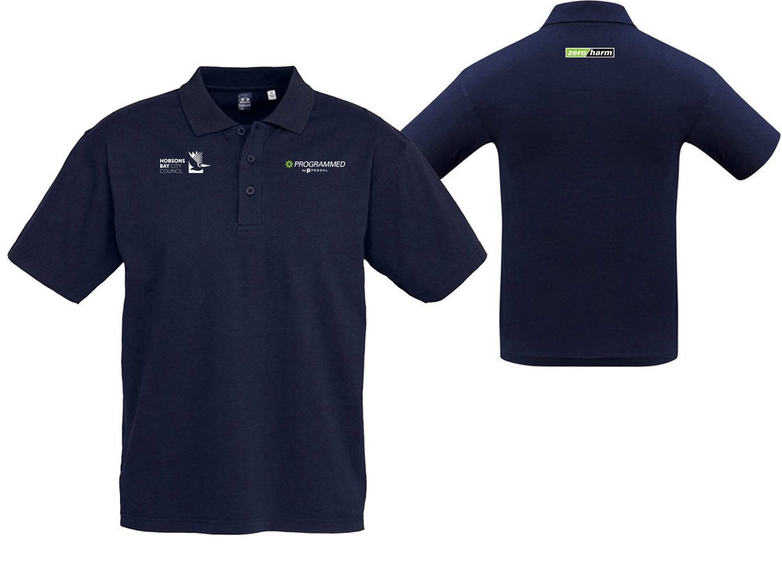MENS ICE SHORT SLEEVE POLO - NAVY