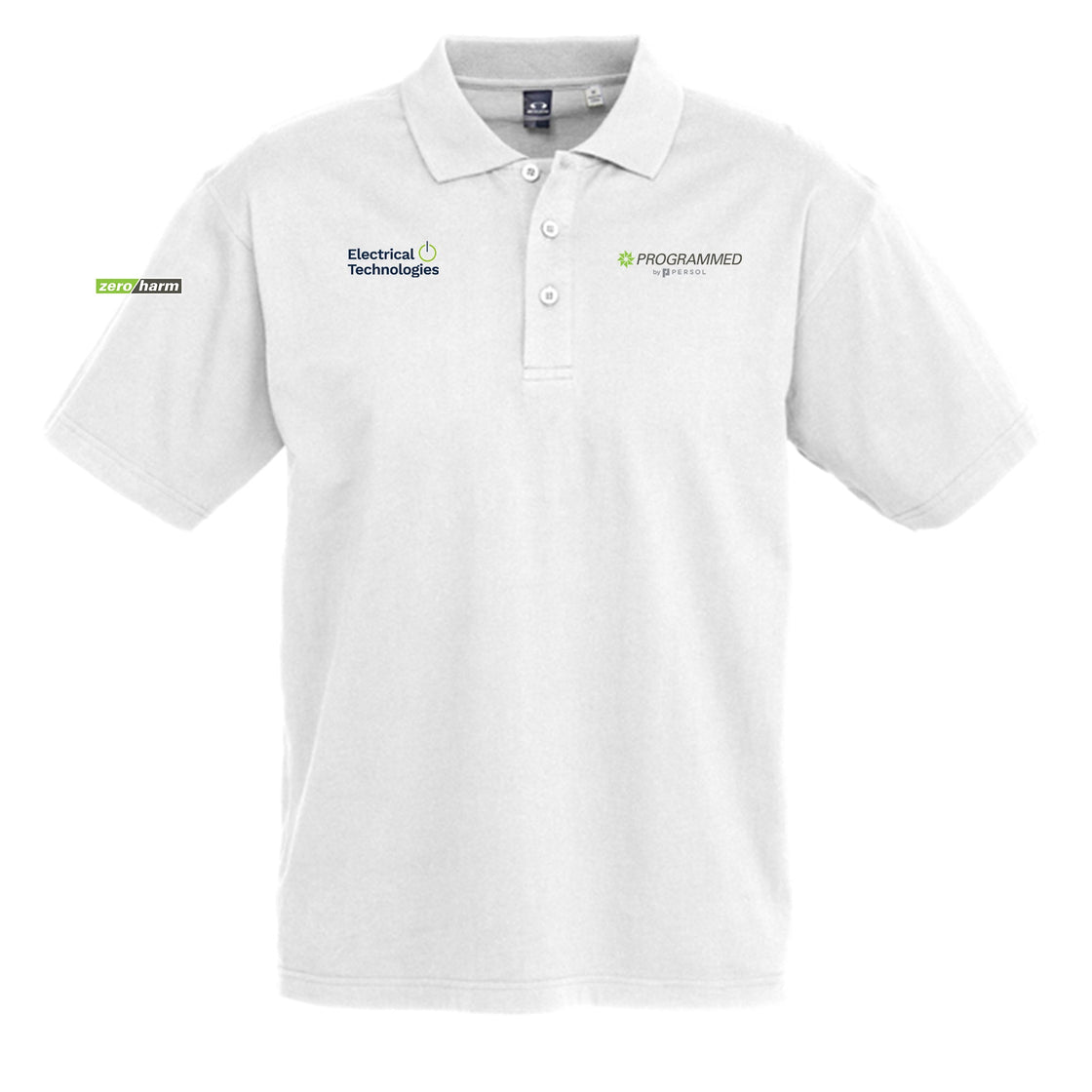 MENS ICE SHORT SLEEVE POLO - WHITE