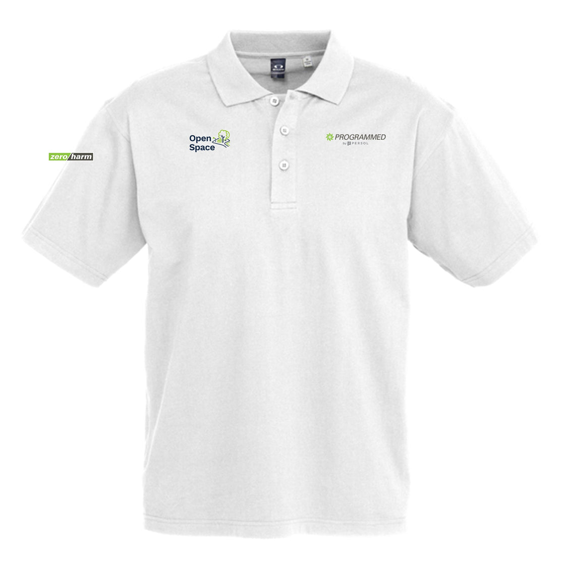 MENS ICE SHORT SLEEVE POLO - WHITE
