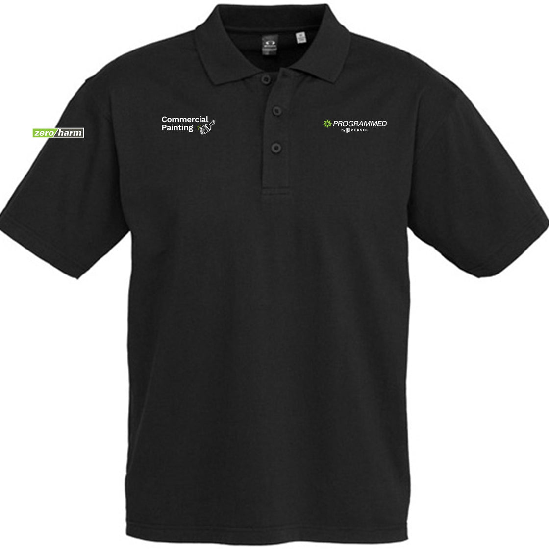 MENS ICE SHORT SLEEVE POLO - BLACK