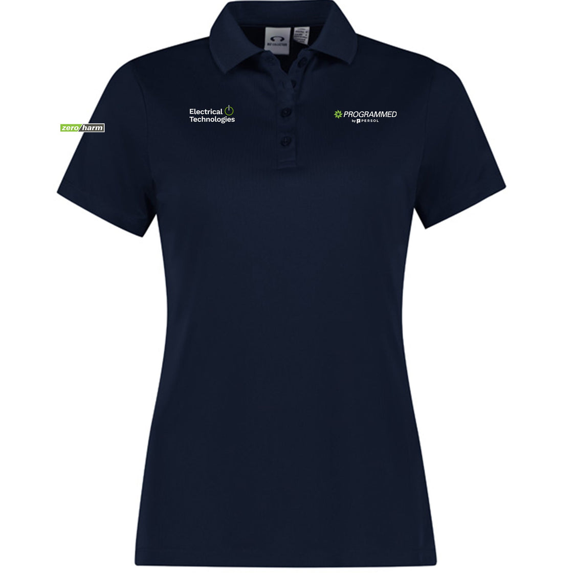 WOMENS ACTION SHORT SLEEVE POLO - NAVY