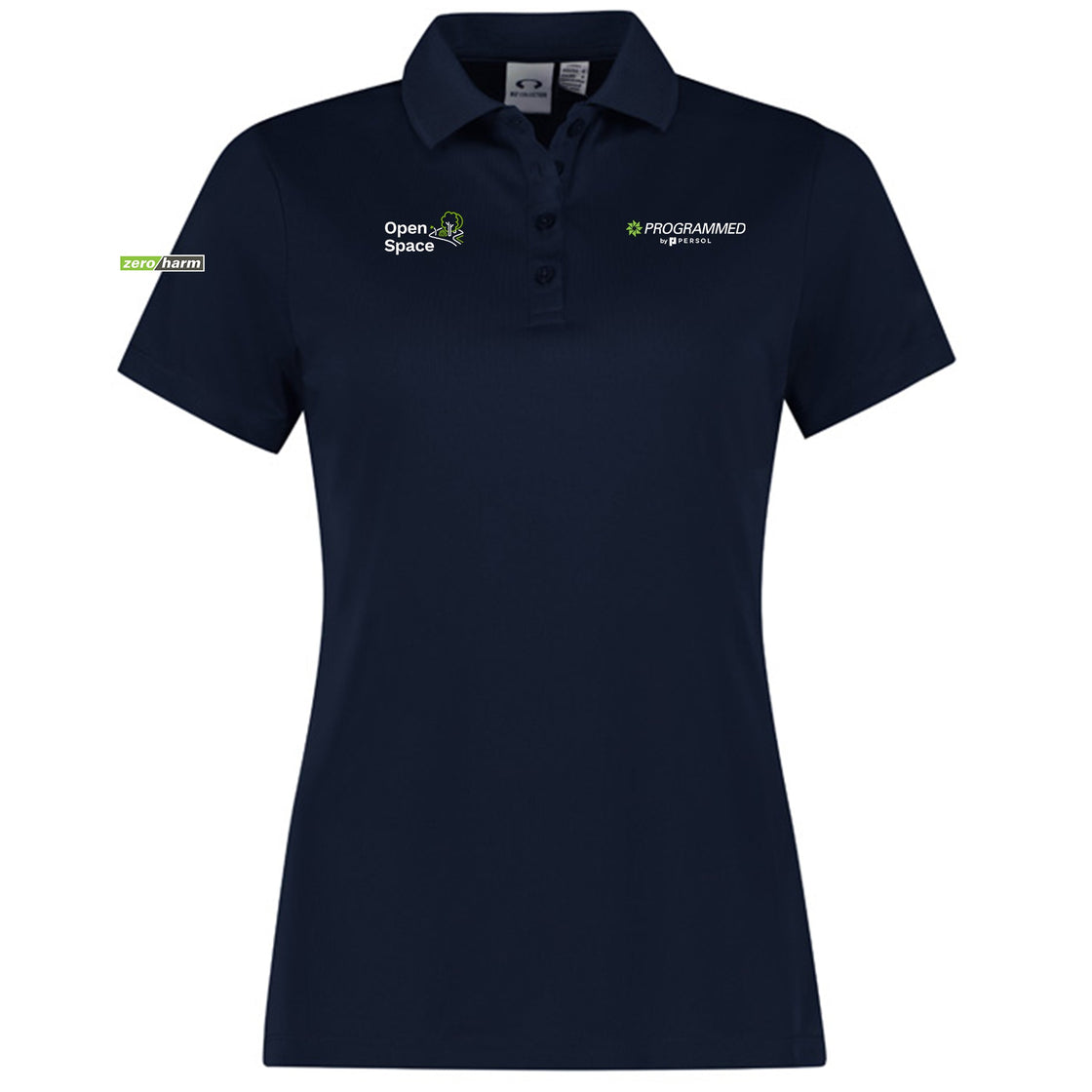 WOMENS ACTION SHORT SLEEVE POLO - NAVY